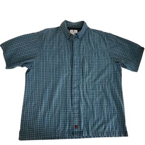 WOOLRICH Plaid Short Sleeve Button-Up Shirt - Large